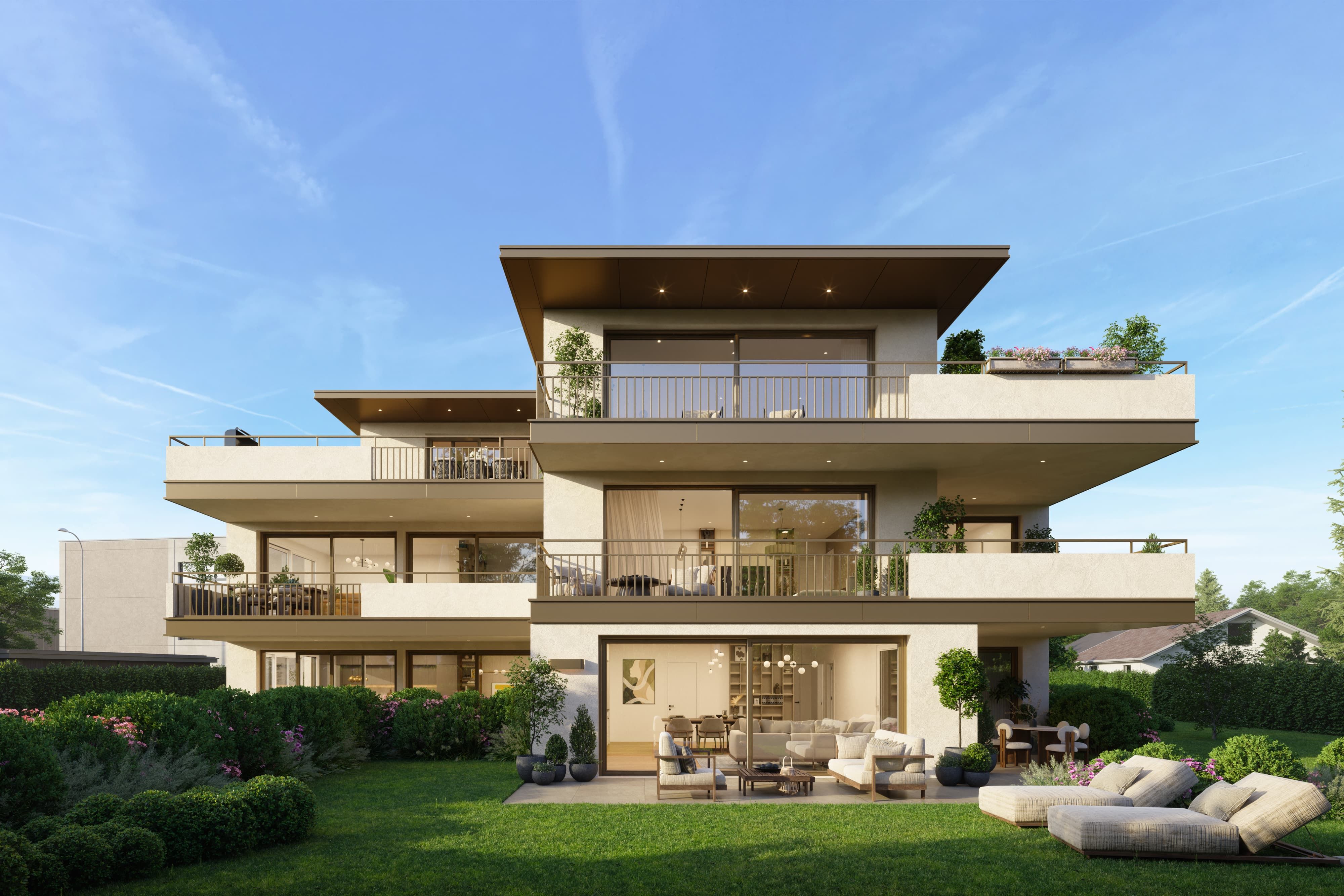 Villas Aurea Lully - vue intérieure du salon